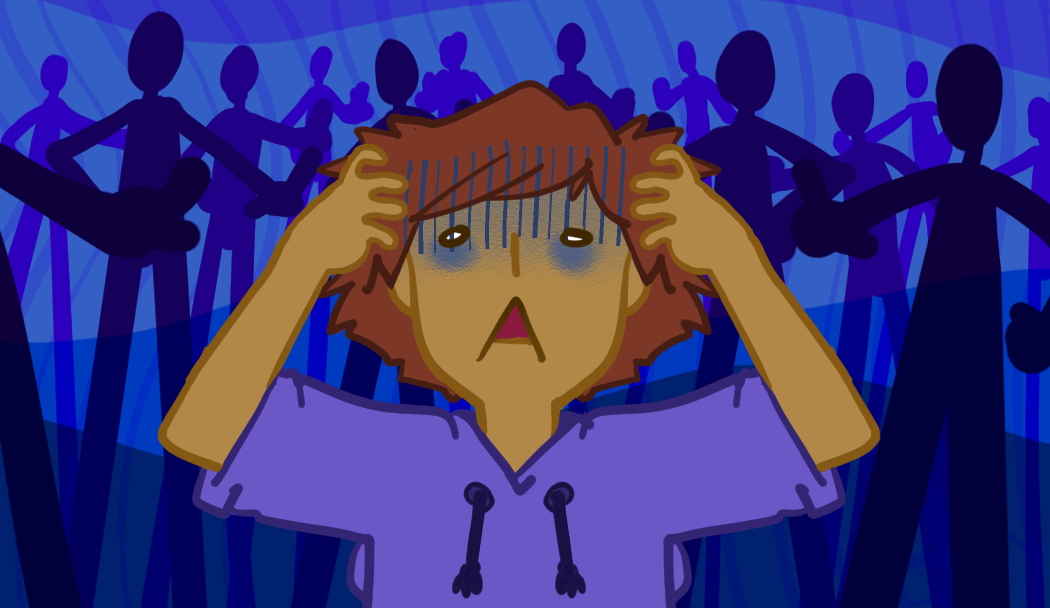 A person dreading the thought of speaking to people in Japanese.